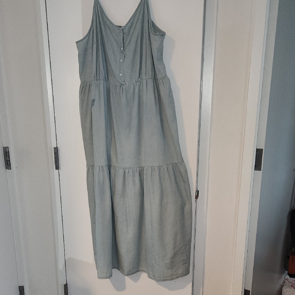 Casual Blue Sleeveless Dress